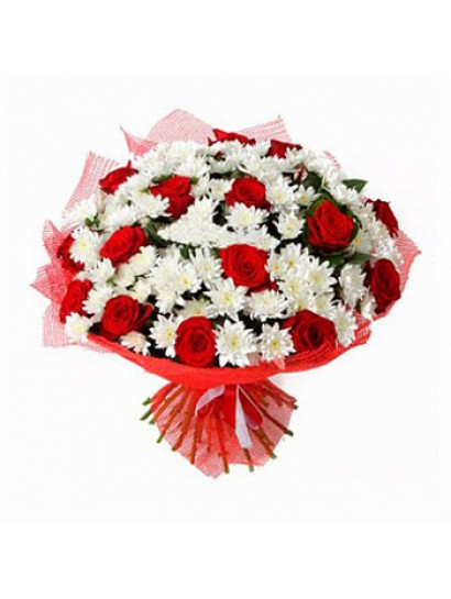Kırmızı Beyaz Buket